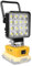 YOJZMA Luz de trabajo LED inalámbrica para batería Dewalt de 18/20V, 48W, 4800lúmenes, luz LED de inundación con puerto de carga USB y tipo C, luz portátil para exteriores（Sin batería）
