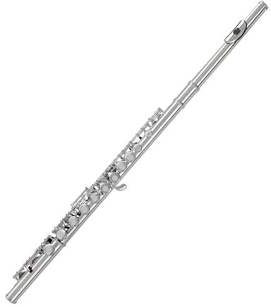 Querflöte Instrument C-Taste 16-Loch-Flöte Aus Vernickeltem Silber Anfänger-Leistungsprüfung Allgemeine Orchesterflöte(Nickel plating)