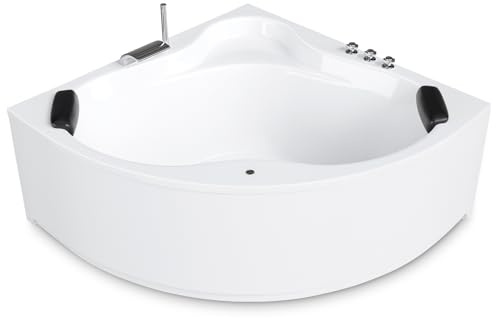AQUADE Whirlpоol Badewanne Eckbadewanne 150x150 Komplettset cm Modell: Essen Hеrgеstellt in Dеutschland - Wählen Sie Ihre perfekte Acryl Wanne/Whirlpоol: Basic, Classic, Air-Relax, Lux