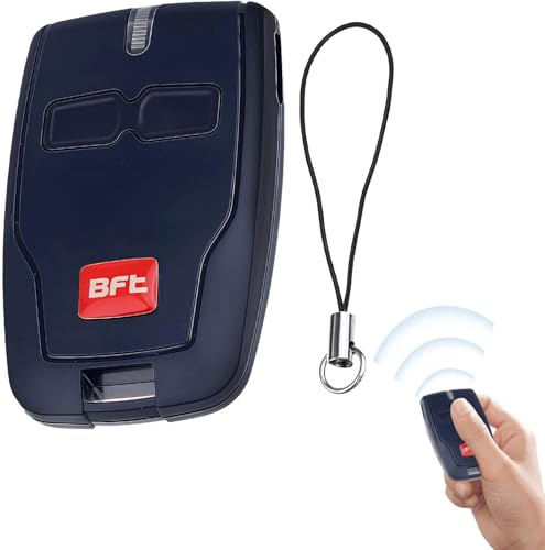 Grillix BFT Telecomando, Telecomando Cancello Universali con BFT Mitto 2 B RCB 433MHZ 2 Canal, Reattivo, 30 Secondi Accoppiamento, Forte Compatibilità di Scena, Adatto per Porta Scorrevole Ecc.