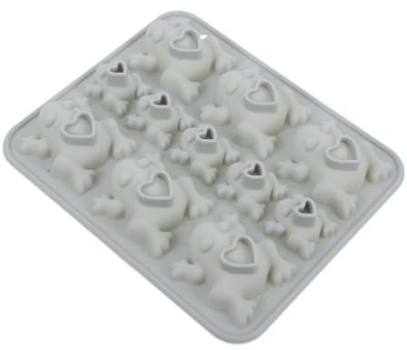 jojofuny Moule à Gâteau en Silicone Bleu Forme Grenouille, Facile à Utiliser Nettoyer, pour Décoration de Gâteau et Fabrication de Chocolats