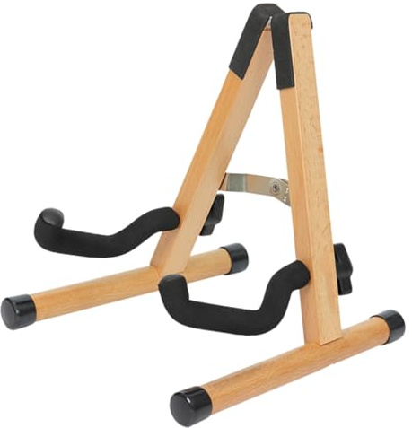 BESPORTBLE Mandolin Folding Stand Base for String Instrument Support Detachable Rack Wooden Material for Practice Performance
