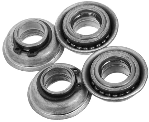 SHERCHPRY Silver Steel Wheelchair Front Fork Bearings Wheel Bracket for 4pcs Replacement Part with Easy Installation and Flexible Control for Front Fork Wheelchair Users