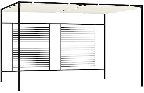 Générique Belvédère avec auvent rétractable 3x4x2,3 m Crème 180 g/m²,Maison & Jardin,Pelouses & Jardins,Vie en extérieur,Structures extérieures,Auvents & abris,Crème,53.8 KG,313623