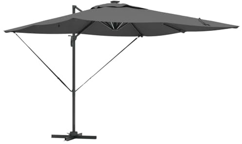 Frdhee Ombrellone per sedia a sdraio, 286 x 285 x 270 cm, in alluminio, per giardino, terrazza, cortile, piscina e spiaggia