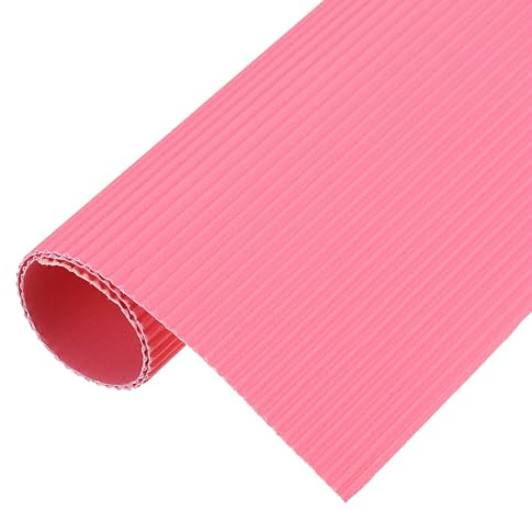 QUARKZMAN Fogli Di Carta Ondulata 5pz 12pollici X 8pollici X 1/16pollice Cartone Rosa Chiaro Per DIY Artigianato