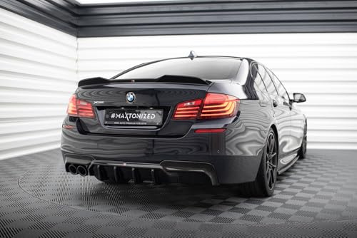 Maxton Design Heckdiffusor V.2 für BMW 5er M-Paket F10 / F11 Hochglanz schwarz