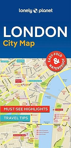 Lonely Planet London City Map: Durable, Waterproof, Easy-Fold Planning Map with Attractions & Walking Tours (Compact City Planning Maps)