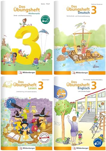 Sicher ins 4. Schuljahr – Paket: Rechnen – Schreiben – Lesen – Grammatik – Englisch · Klasse 3: Wichtige Grundlagen des Stoffs der 3. Klasse wiederholen, um gut ins 4. Schuljahr zu starten.
