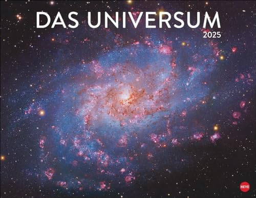 Das Universum Posterkalender 2025: Fotokalender mit Spiralgalaxien und Nachbarplaneten. Wand-Kalender 2025 Posterformat mit Fotos unter anderem vom Hubble-Weltraumteleskop.