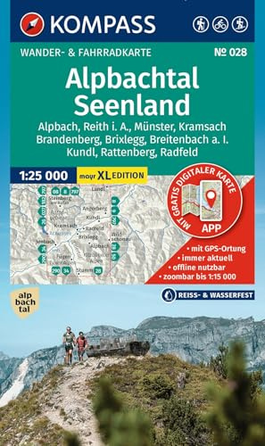KOMPASS Wanderkarte 028 Alpbachtal, Seenland 1:25.000: Wander- und Fahrradkarte im Walter Mayr Großdruck - inklusive Offline-Verwendung in der KOMPASS-App. Wander-& Radwege. Skitouren. Langlaufen
