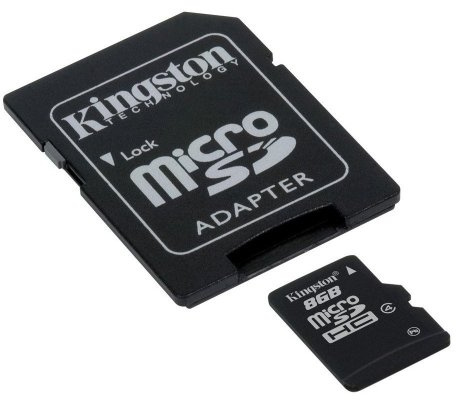Scheda professionale Kingston MicroSDHC 8 GB (8 Gigabyte) per Karbonn K 4 con formattazione personalizzata e adattatore SD standard. (SDHC Classe 4 certificata)