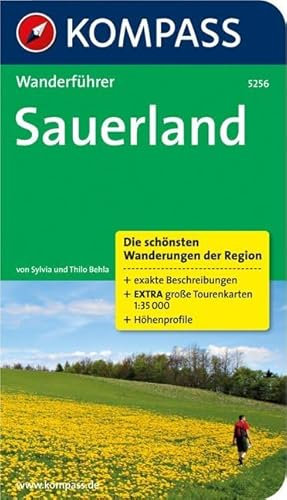 Sauerland: Wanderführer mit Tourenkarten und Höhenprofilen (KOMPASS Wanderführer, Band 5256)