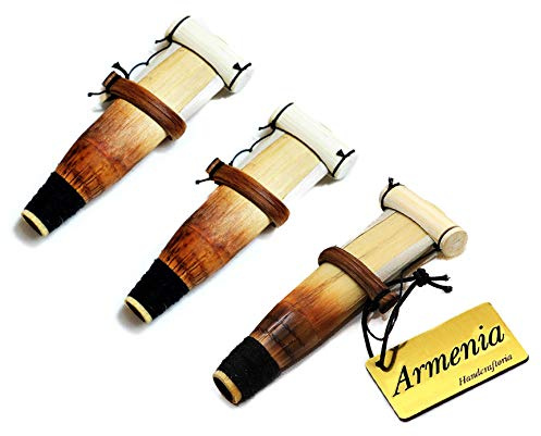 Lot de 2 Professional arménien Duduk anches – Fait main Ramish hautbois Balaban Instrument à vent en bois – Mey NEY
