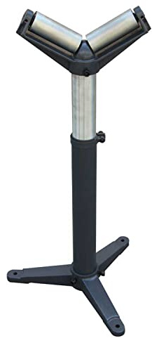 KAKA INDUSTRIAL RV-1100 Stands and Supports,Pipe Stand V Head Roller Super Duty Adjustable 24-Inch to 43-Inch Tall