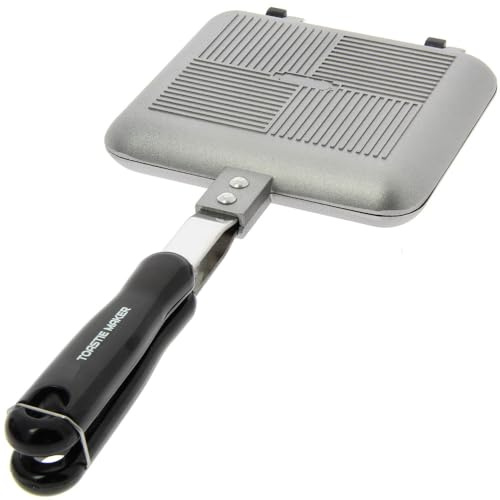 G8DS® Sandwich Maker Chrom XL Camping Outdoor Gaskocher Burger Gas Angeln Karpfen Session