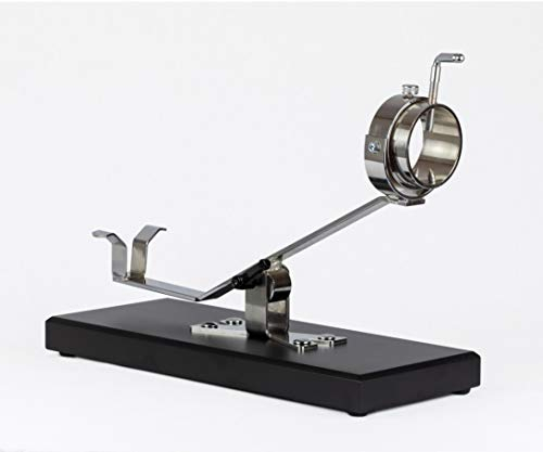 HIDALGO Support à jambon pivotant avec base en MDF noir et tête pivotante