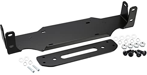 Bulldog Winch 20353- Jeep JL - Soporte de cabrestante 18-Pres Wrangler JL con parachoques de montaje de cabrestante de acero, negro