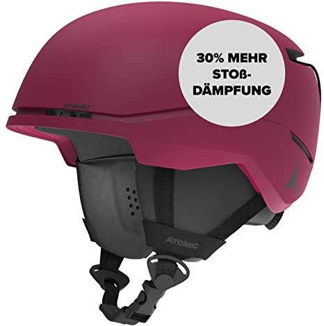 ATOMIC FOUR JR Skihelm für Kinder & Jugendliche - Rot - Größe S - Max. Sicherheit bei Aufprällen - Innovatives Belüftungssystem - Kopfumfang 51-55 cm