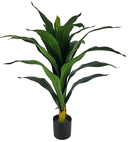 Meubletmoi Yucca Plante Tropicale Artificielle avec Longues Feuilles Hauteur +/- 80 cm - Yuko
