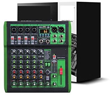 EYESLA High Sound Quality! Debra Pro Portable Recording Mixer Audio With USB 99 DSP Digital Effects For DJ Mixer Console Karaoke