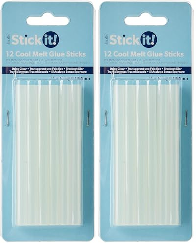 Stick it Cool Melt Glue Gun Stick, Blue (Pack of 2)
