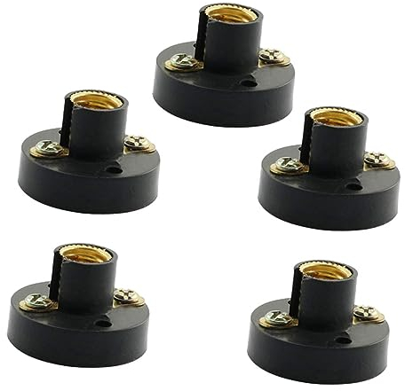 DOITOOL 10 Stück Schrauben-Lampenfassung E10-Lampenfassung E10-Lampenfassung Glühbirne Decke E10-Fassung Gu10-Sockel Spiral-Glühbirnen Physik-Experiment Lichthalter Kunststoff