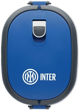 Inter - Portapranzo, per Scuola, Spiaggia, Sport, Mare e Viaggi, Prodotto Ufficiale, Per tutti i Tifosi Nerazzurri, Blu (Royal), 14 x 20 x 6.5 cm