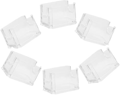 Zerodeko Soporte para Piezas y Acrílico Resistente 6 Portátil Blanco Organizador de Bolsas de Azúcar de Bolsitas de Té para Cafeterías y Tiendas de Postres