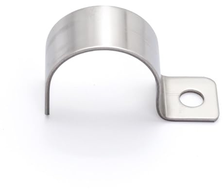 MgcTolBox 20 Stück Befestigungsschelle - V2A Edelstahl Rohr Rohrschelle Schlauchschnalle Rohrhalterung | Metallkabelschellen für max. Rohrdurchmesser Ø 25 mm