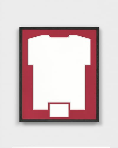 ARTIS - Bilderrahmen für Trikot - Trikotrahmen Fußball aus Holz - Objektrahmen 52,5x62,5x3 cm - Handball, Volleyball Trikot Rahmen – Jersey Frame für Sporttrikots – Frametheshirt Basic Schwarz