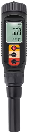 Malloy 1 PC Digitale per Alimenti In Plastica 0,00-14,00 PH Temp Tester di Acidità Rilevatore PH del Terreno per Pasta per Analizzatore di Carne, Formaggio, Pane