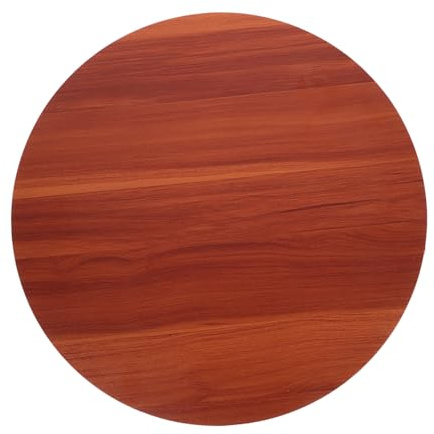 iplusmile 40cm Round Dining Table Top Solid Wood Tabletop 1.6cm Thick Yew Wood Color Suitable for Kitchen and Restaurants