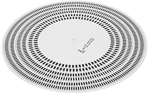 Phono -Calibration -Strobe -Disc Simple Contrôle de Vitesse de Fonctionnement pour Les Joueurs de la Plaque, adapté à la Plaque -Player -Player -Stroboscope Mats