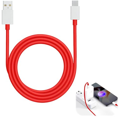 Greacesrio 2M Cable USB C para OnPlus 10 Pro 10T 9 Pro | 80W 10A Carga Rápida Tipo C, Cable USB C Flash para OnPlus 11 Nord 2T Nord CE 3 Lite Open OPPO A94 Pad Find
