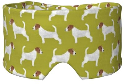 Jack Russell Terrier Print, Full Eye Covers Light Blocking Eye Mask Sleep Eye and Ear Muffs
