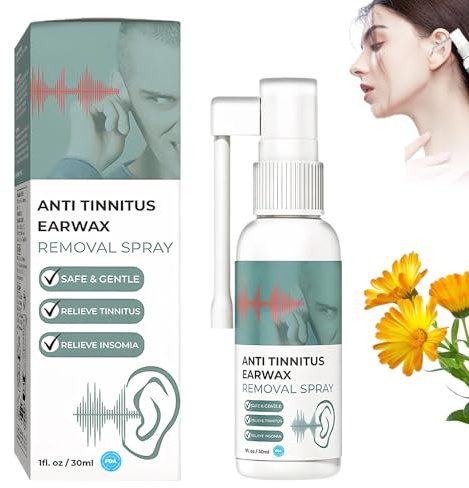 Ohrenschmalz Entferner Spray, Ohrenreiniger,Zur Täglichen Ohrpflege, Sanfte Ohrenschmalz Entferner Flüssigkeit,Verhindert Ohrenschmalzansammlung Bei Erwachsenen & Kindern(30ml)