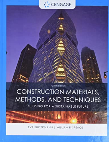 Construction Materials, Methods and Techniques: Building for a Sustainable Future