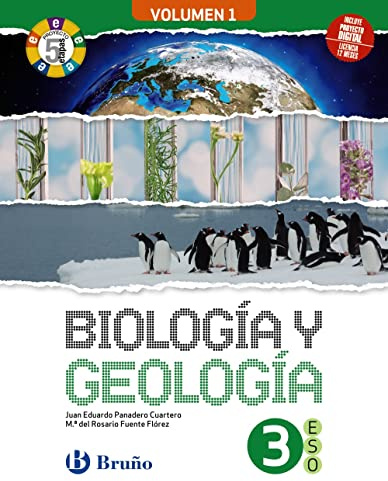 Biología y Geología 3 ESO 3 volúmenes Proyecto 5 etapas