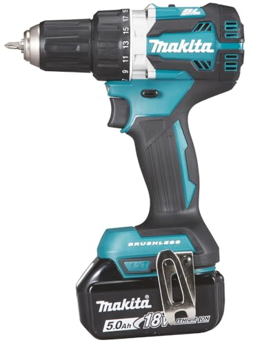 Makita DDF484RTE Akku-Bohrschrauber 18V / 5,0 Ah, 2 Akkus + Ladegerät im Koffer