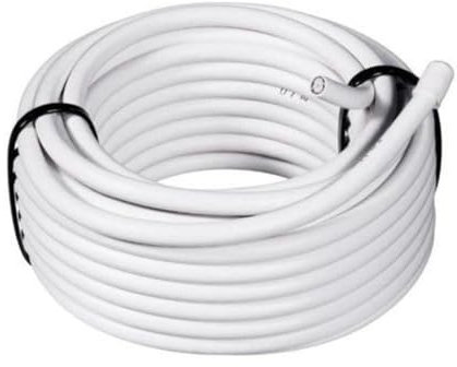 TrAdE shop Traesio- Cavo PROLUNGA 10MT COASSIALE TV Antenna Digitale TERRESTRE 75OHM CABLATO Bianco