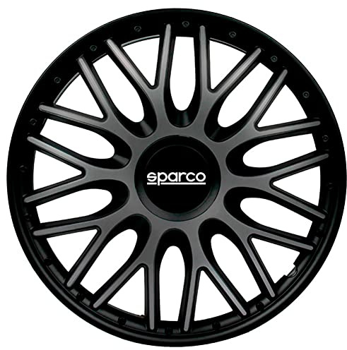 Sparco Radzierblenden Roma - 13-Zoll - Grau/Schwarz - Satz mit 4 Stück