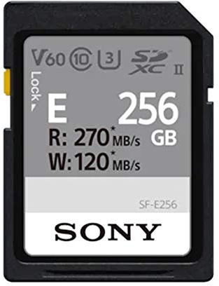 Sony SF-E256 SD-Speicherkarte (256 GB, UHS-II, Klasse 10, E Serie)