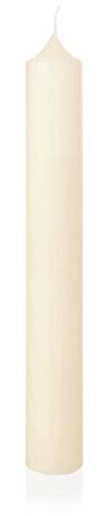 innaGLAS Bougie d'église Franziska, Ivoire, 60cm, Ø8cm, 274h - Made in Germany - Bougie Cierge