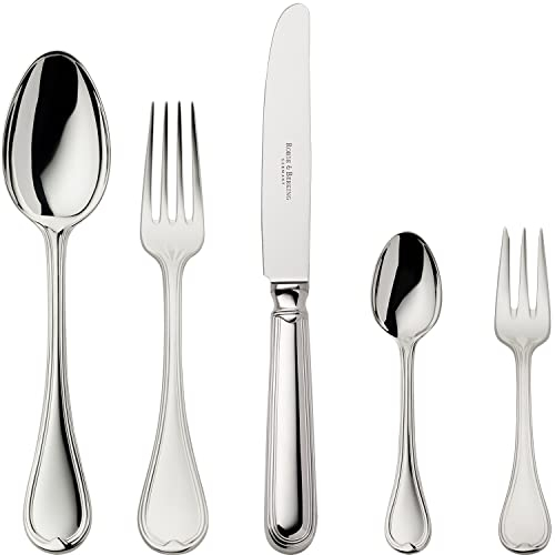 Robbe & Berking Classic-Faden 5 TLG. Menübesteck (925 Sterlingsilber)