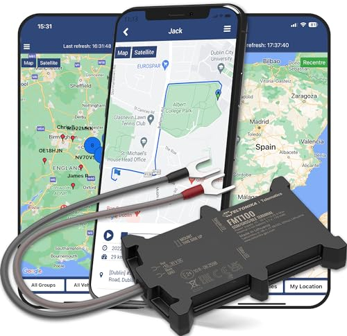 Transpoco Localizzatore GPS Auto con SIM Integrata – Tracker 2G Antifurto per Veicoli, Moto, Furgoni, Camion – App Mobile, Geofencing, Tracciamento in Tempo Reale (Abbonamento Necessario)