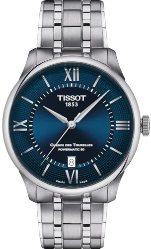 Tissot Herren Analog Automatik Armbanduhr Chemin des Tourelles Powermatic 80