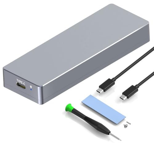 ISHEEP MacBook SSD to USB C 3.2 Enclosure - Compatible with 12+16 PIN AHCI MacBook Air/Pro SSDs, Max 20Gbps, Supports 2013-2017 MacBook Pro, MacBook Air, Mac Pro, iMac. K1701