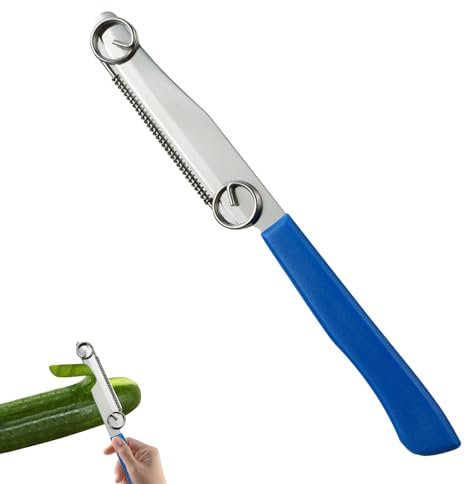 Cuchillo de corte rápido, 3 en 1, pelador de frutas y verduras, cortador de patatas con muelle ajustable, se puede utilizar para cortar, pelar y cortar
