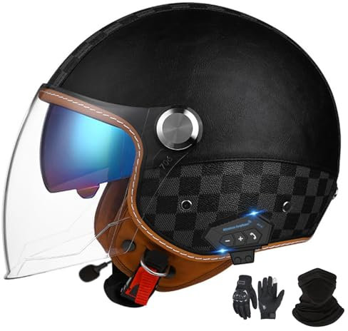 Casco Jet Bluetooth Casco Moto